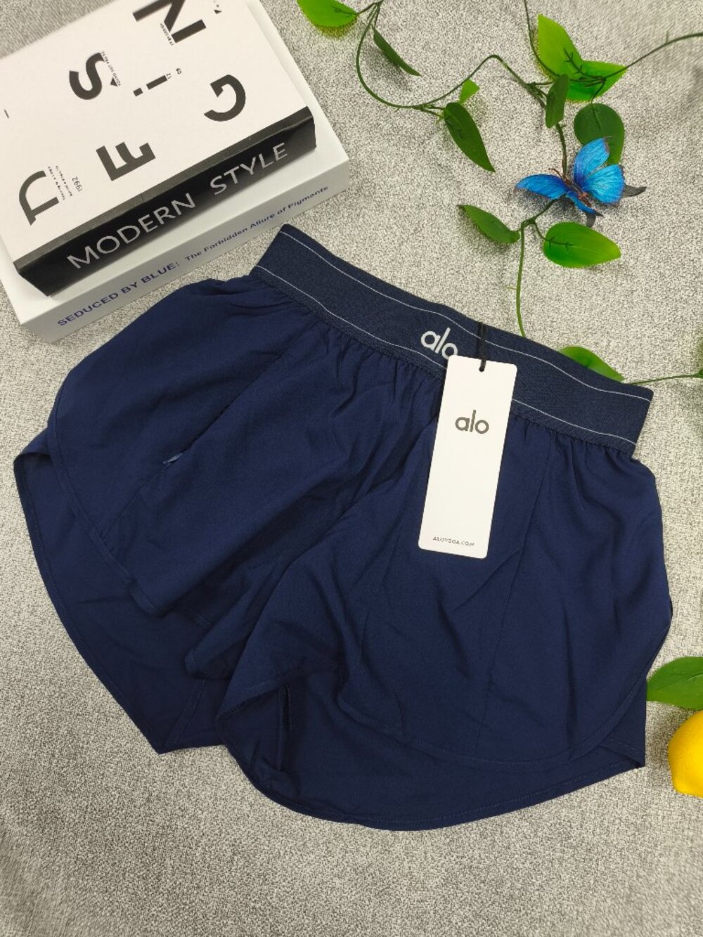 Navy ALO Yoga Match Point Athletic Shorts-New with Tags🎇Tennis Sports Daily😉 - Picture 2 of 7